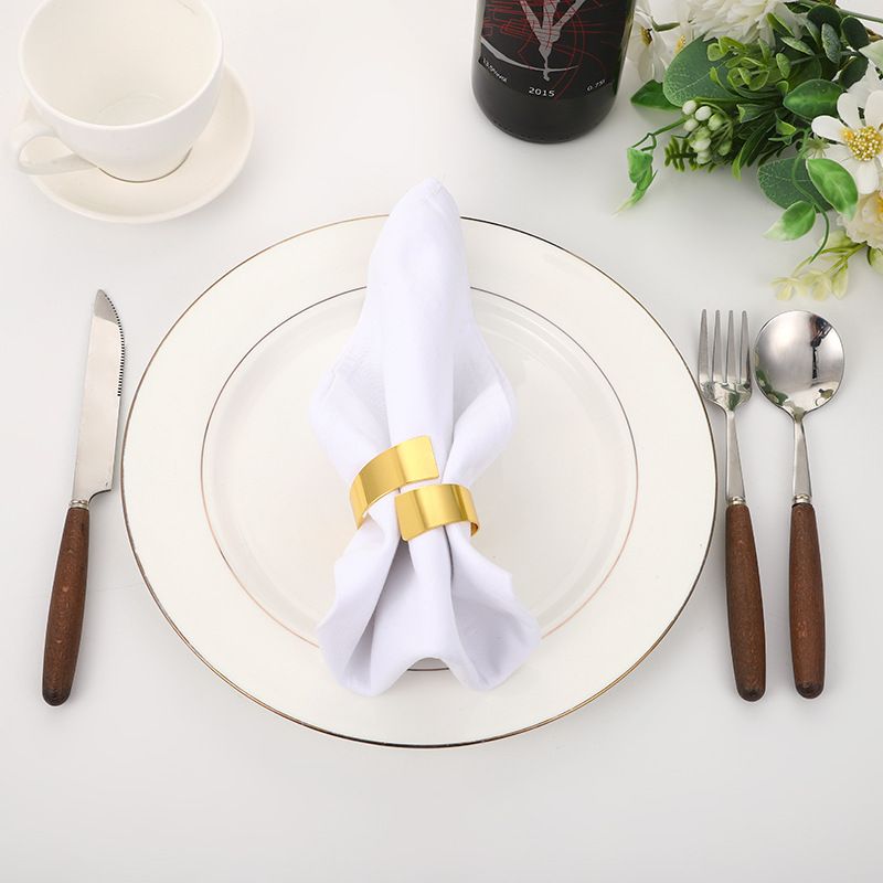 Napkin Rings, 3pcs Metal Napkin Rings of Gold Rose Gold for Table Decorations Wedding Christmas Family Party Dinner Setting
