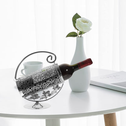 Decorative Wine Rack Metal Trim Iron Wine Rack Individual Wine Bottle Wine Cabinet Wine Bottle Display Holder Wine