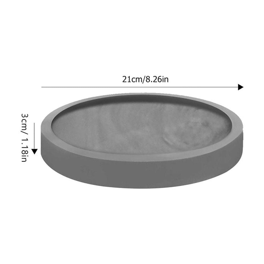 Wear Resistant Grey Plant Saucer Tray for Indoor Plant Storage