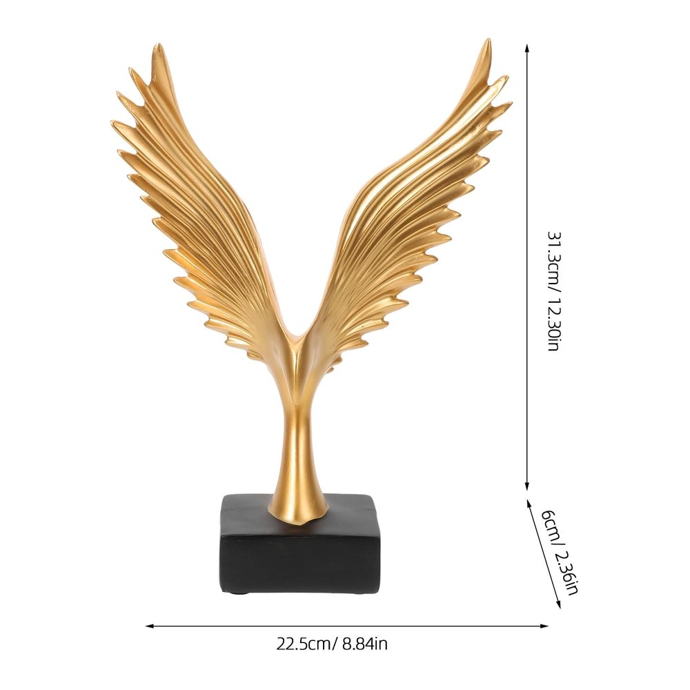 Golden Dapeng Statue Artistic Gift for Friends and Family Home Decoration