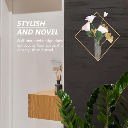 Planters Display Ornaments: Desktop Air Frame Planters, Party Ornaments Planter Wall- Plant Racks Vase Wall-Mounted