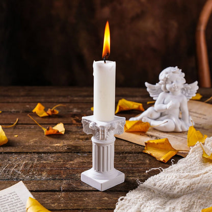 White Roman Pillars Greek Columns Mini Resin Decorations for Home Decor Statue Indoor Outdoor Modern Style Wedding Table