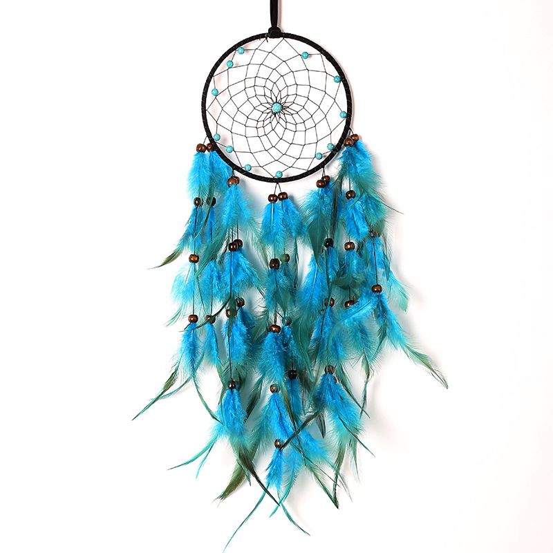 LED Lights Handmade Feather Dreamcatcher Wall Hanging Ornament Home Decor for Kids Children Girls Adults Bedroom Birthday Gift