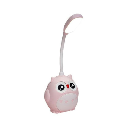 Desk Lamp for Kids,Mini Cute Owl Lamp Night Light,Foldable USB Rechargeable Reading Light Bedroom Children's Bedside (2 PCS)