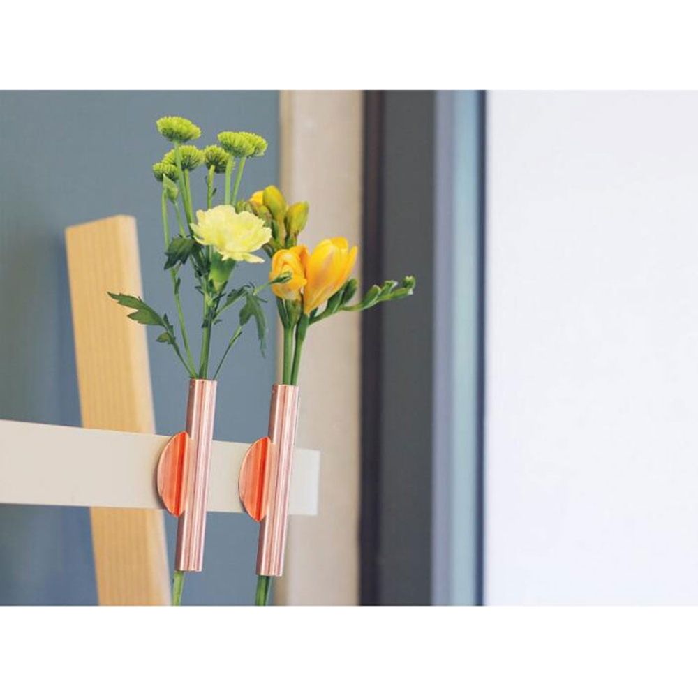 Self-Adhesive Iron Wall Vase in , 1 Piece, Perfect for Mounting Dried Flowers and Home Decor
