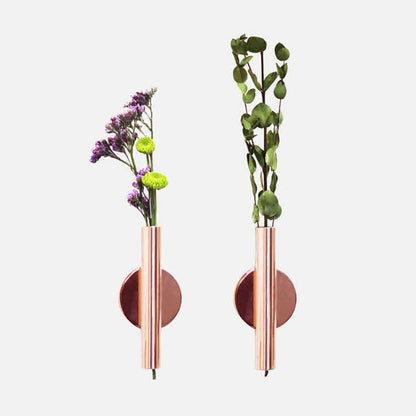 Self-Adhesive Iron Wall Vase in , 1 Piece, Perfect for Mounting Dried Flowers and Home Decor