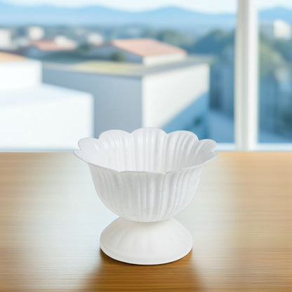 1Pack Outdoor Flower Pot Planter White PP for Home Use