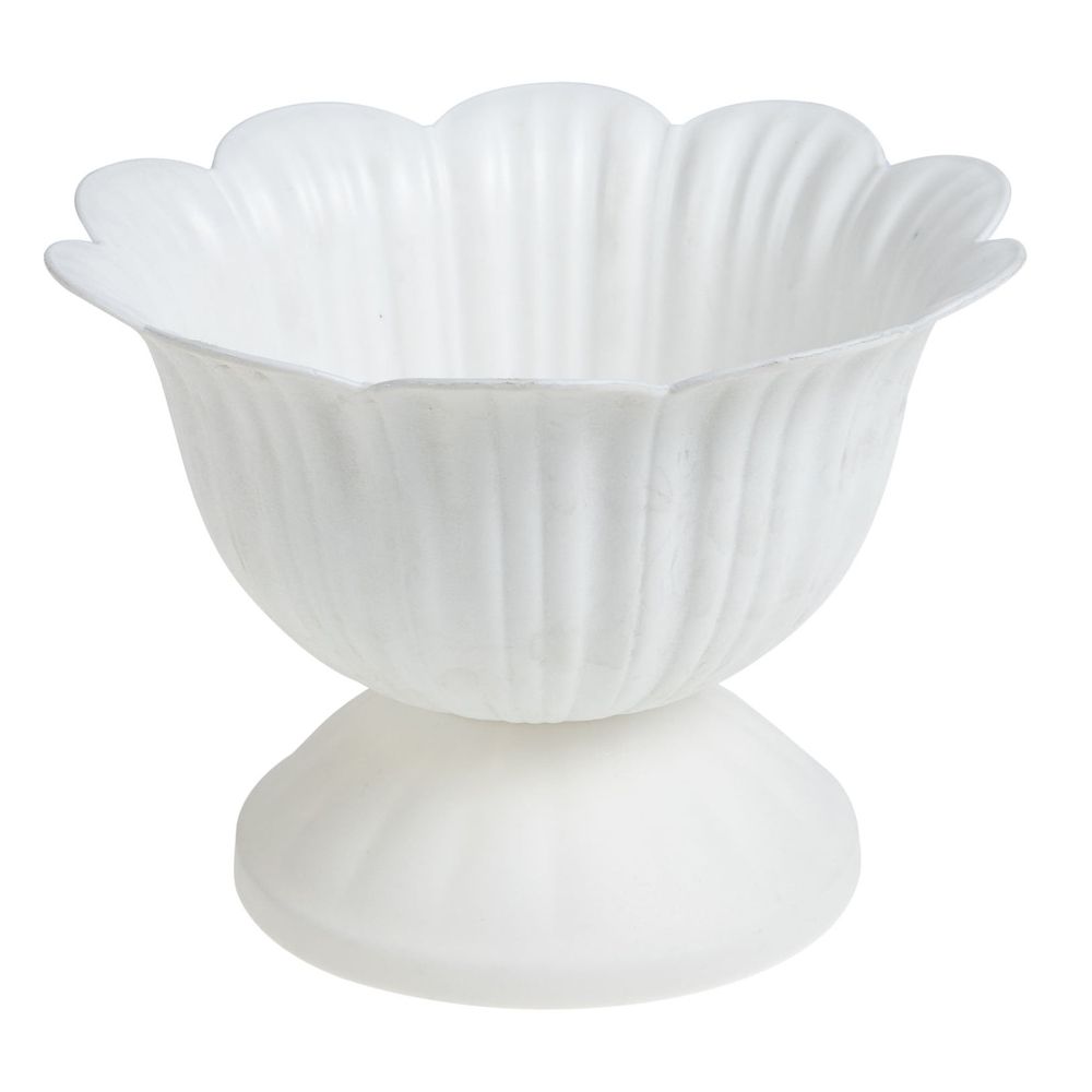1Pack Outdoor Flower Pot Planter White PP for Home Use