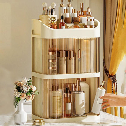 Cosmetic Storage Organizer Transparent Acrylic Cosmetic Storage Organizer Box 2 Layer Storage Box And Transparent Cover Cosmetic Display Box Bedroom Dressing Table