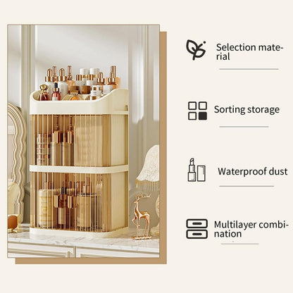 Cosmetic Storage Organizer Transparent Acrylic Cosmetic Storage Organizer Box 2 Layer Storage Box And Transparent Cover Cosmetic Display Box Bedroom Dressing Table