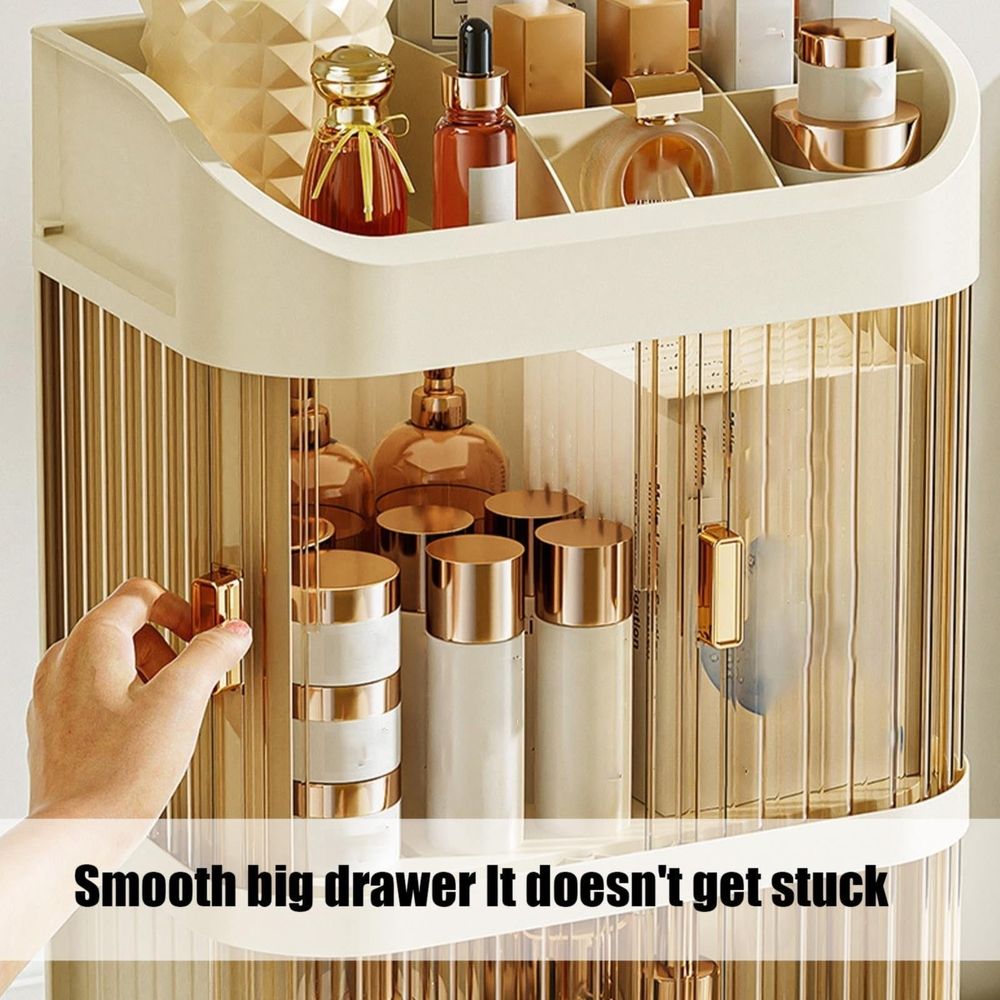 Cosmetic Storage Organizer Transparent Acrylic Cosmetic Storage Organizer Box 2 Layer Storage Box And Transparent Cover Cosmetic Display Box Bedroom Dressing Table