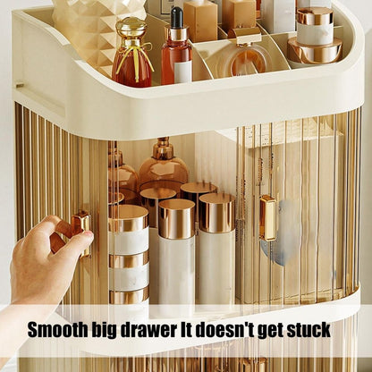 Cosmetic Storage Organizer Transparent Acrylic Cosmetic Storage Organizer Box 2 Layer Storage Box And Transparent Cover Cosmetic Display Box Bedroom Dressing Table