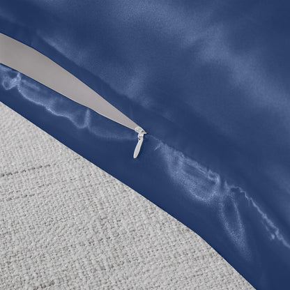Royal Comfort Mulberry Soft Silk Hypoallergenic Pillowcase Twin Pack 51 x 76cm - Navy