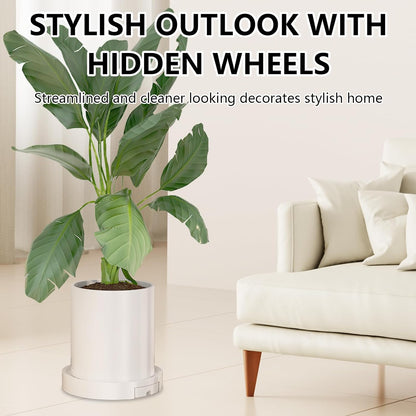 CARLA HOME Rolling Plant Stand with 360° Wheels for Indoor Pots (26 cm)