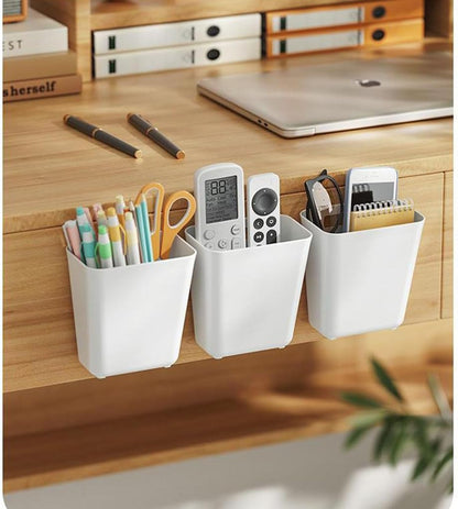 CARLA HOME 4-Pack Self-Adhesive Wall Storage Box for Cabinet Doors, Kitchen, Bathroom & Office