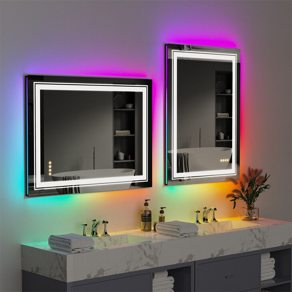 1200x800mm LED Bathroom Mirror Anti-fog Illuminated