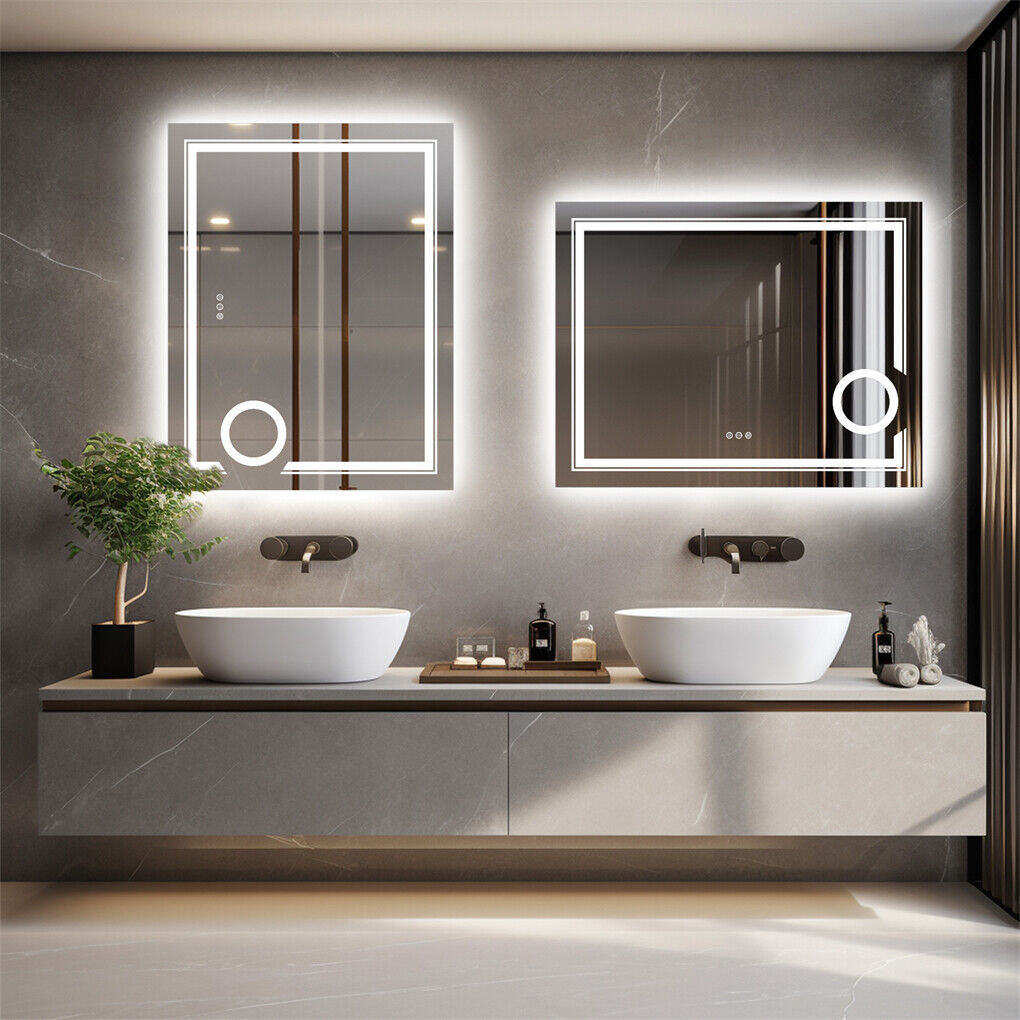1200x800mm LED Bathroom Mirror Anti-fog Illuminated