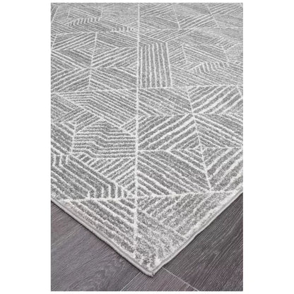 Oasis 457 Silver Rug 290x200cm - Bohemian Tribal Style, Easy to Clean Polypropylene