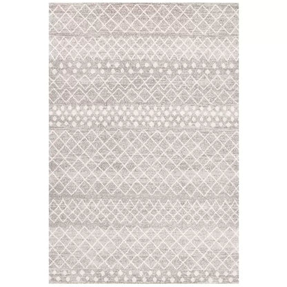 Silver Oasis Rug 230 x 160cm - Bohemian Tribal Design, Easy to Clean Polypropylene