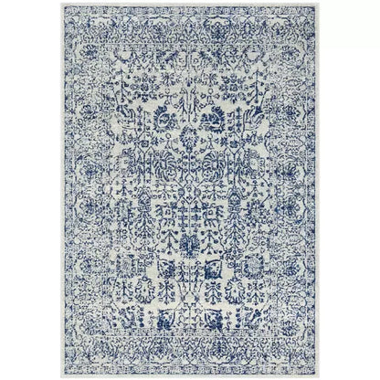 Evoke 256 Blue Indoor Rug 400x300cm - Soft Heat-Set Polypropylene