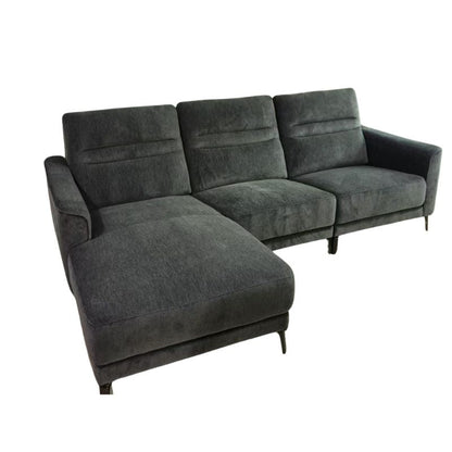 Arizona Charcoal Grey L-Shaped Chaise Sofa