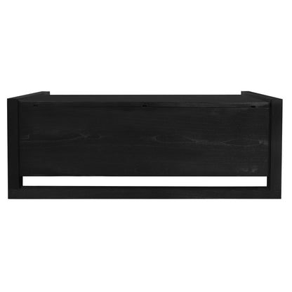 Jasper Blanket Box/Storage Bench (Black)