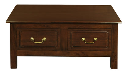 Tasmania 4 Drawer Straight Leg Coffee Table (Mahogany)