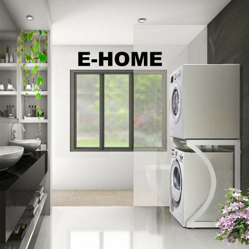 UPGRADE ORIGINAL Dryer Stand Maxi: Portable Dryer Rack Heavy Duty Steel Capacity white for Washer/Dryer/Mini Fridge