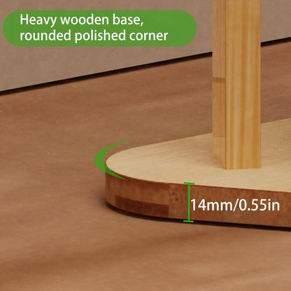 Clothes Garment Coat Rack Stand Bamboo Hanger Bag Hat Hook Holder Tree Shelf AU