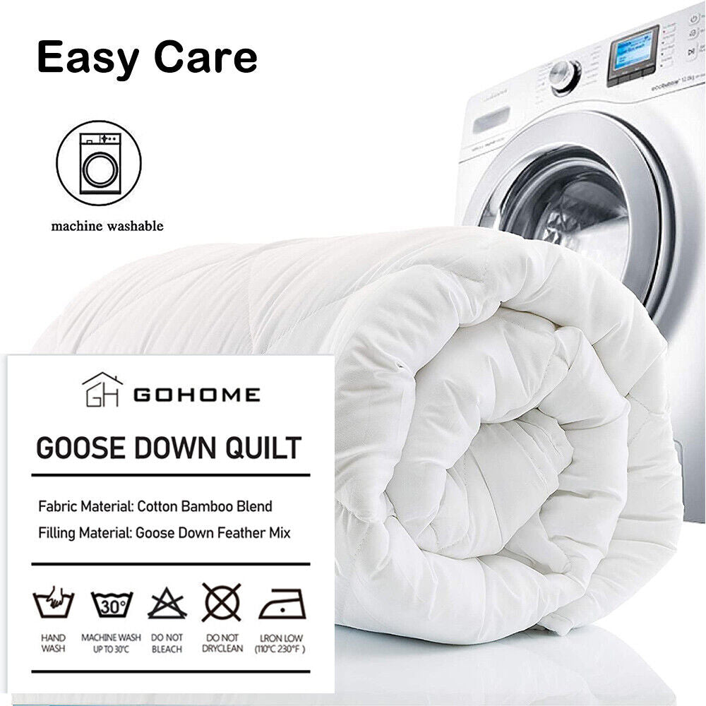 Goose Feather Down Quilt 500 GSM Duvet Doonas King:240x210cm