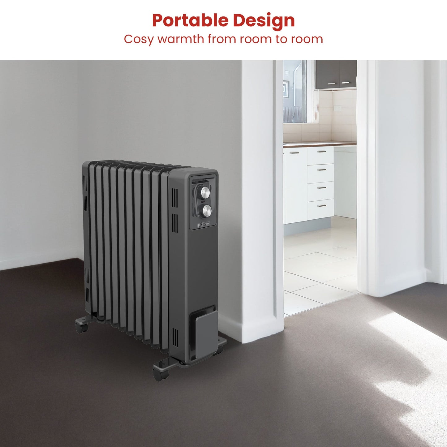 Dimplex Oil Free 2.4kW Column Heater w/ Thermostat in Black
