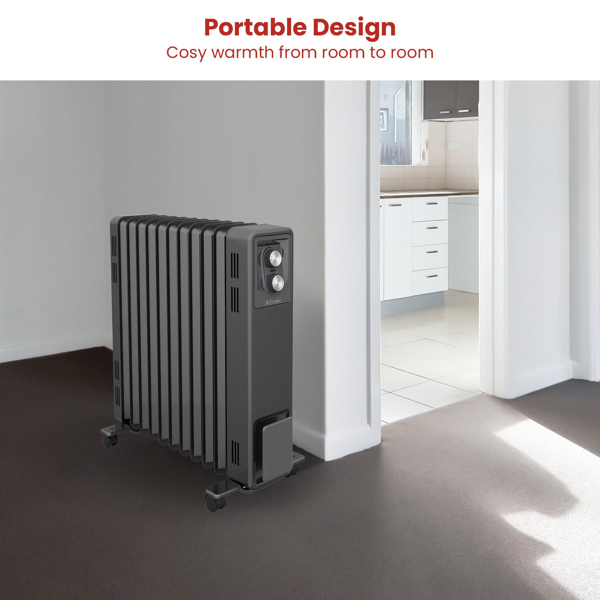 Dimplex Oil Free 2.4kW Column Heater w/ Thermostat in Black