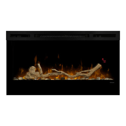 Dimplex 34-inch Linear Fireplace Driftwood and River Rock Accessory Package