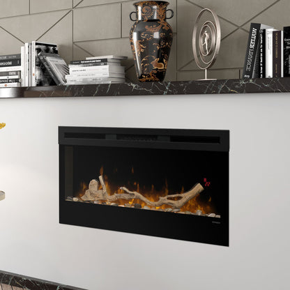Dimplex 34-inch Linear Fireplace Driftwood and River Rock Accessory Package