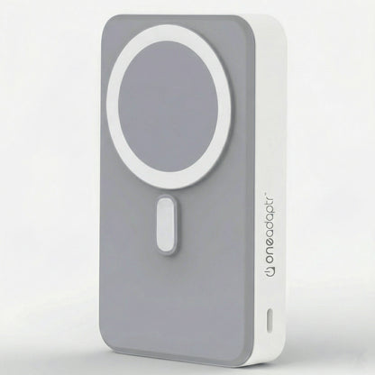 OneAdaptr OneGo Grey 5 in 1 MagSafe Charging Stand Power Bank
