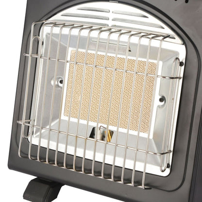 AMZ 1700W 2-in-1 Portable Outdoor Camping Butane Gas Heater Stove Steel Iron Aluminium Metal Manual Application for Travel