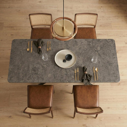 Falcon Rectangular Dining Table MDF Marbling