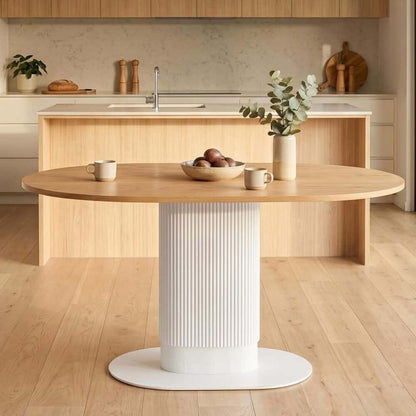 Clara Gather Round Oval Dining Table