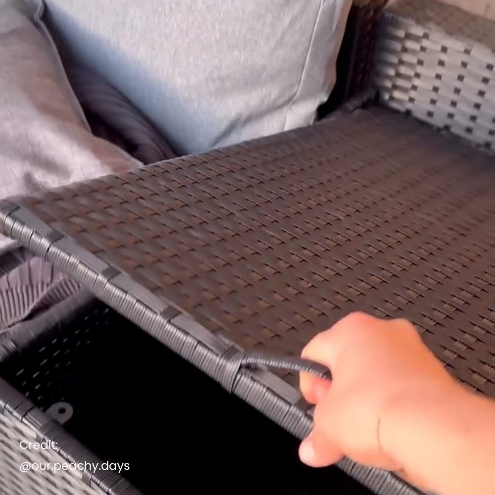 Modular Outdoor Lounge Set-9pcs Sofa, Armchairs and Coffee Table