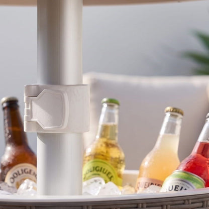 Taupe Ice Bucket Table