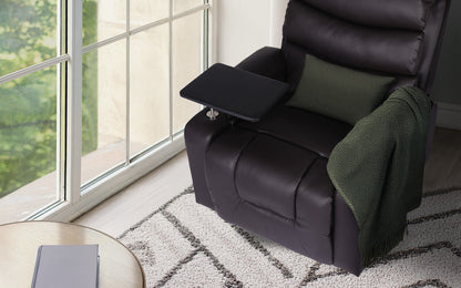 8-Point Electric Massage Recliner Chair - PU Leather Electric Lounge Sofa Armchair HARLOW BROWN