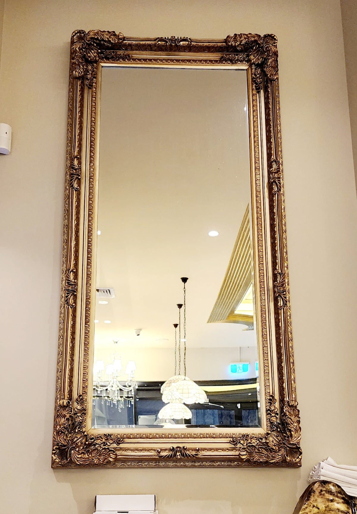 LUX French Provincial Ornate Mirror - Antique Champagne