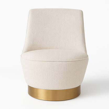 Interior Ave - Chateau Swivel Accent Chair - Vanilla Oat