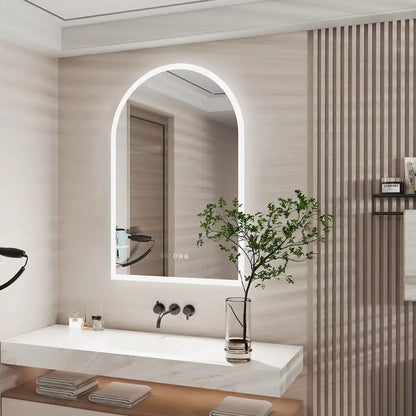 Interior Ave - 90 x 60cm Arched LED Bathroom Mirror