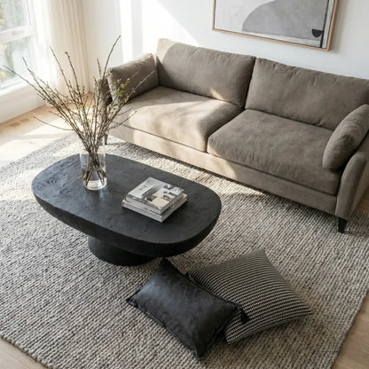 Interior Ave - Korra Sculptural Black Stone Coffee Table