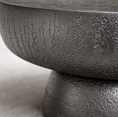 Interior Ave - Korra Sculptural Black Stone Coffee Table