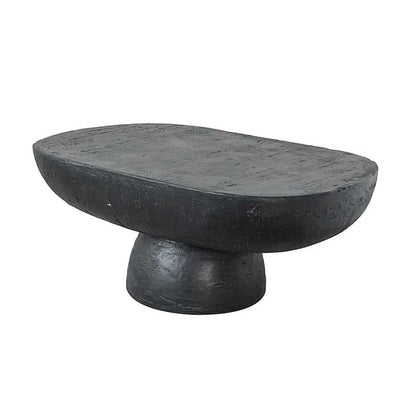 Interior Ave - Korra Sculptural Black Stone Coffee Table