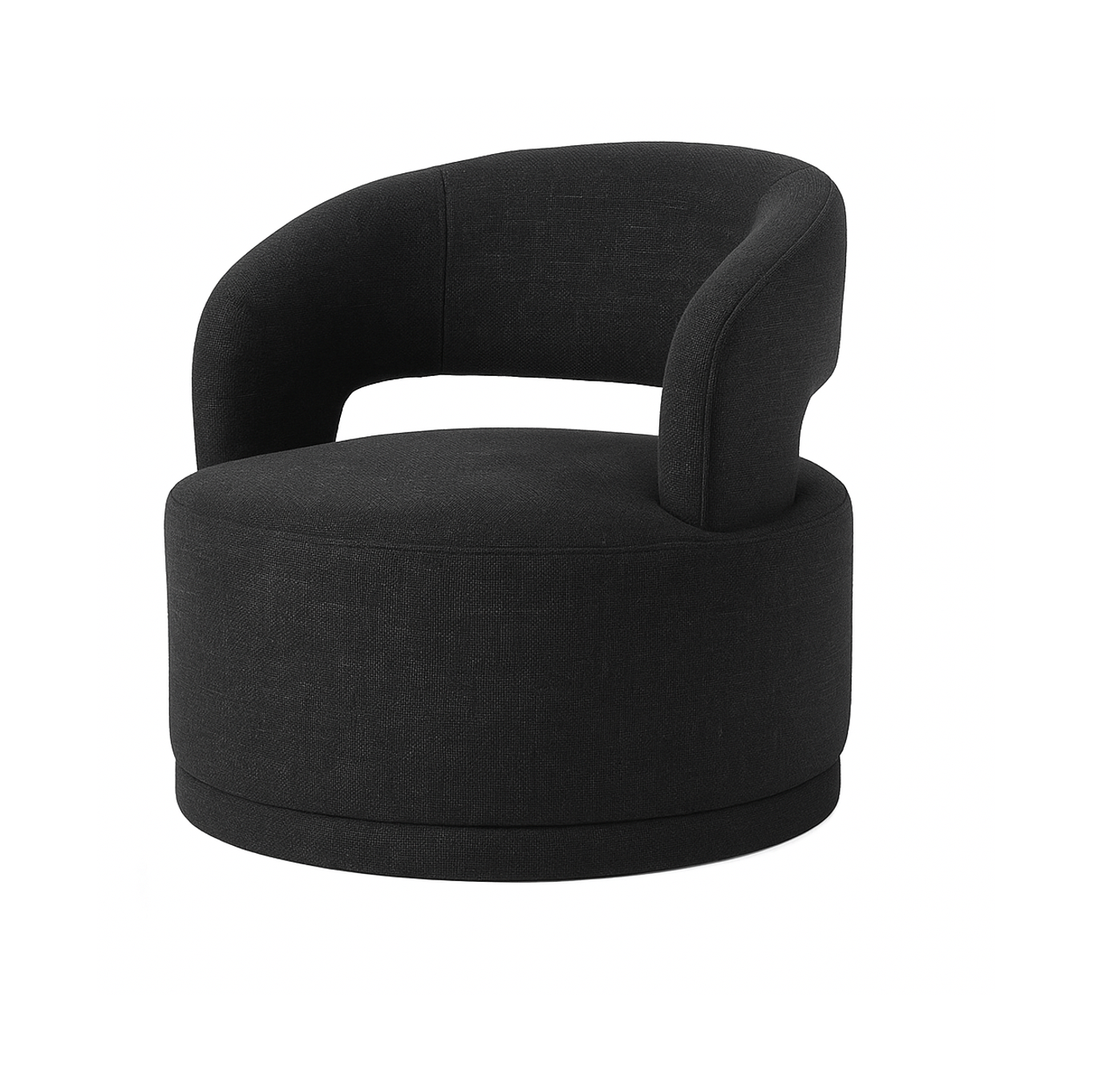 Interior Ave - Coco Milan Swivel Accent Chair - Black