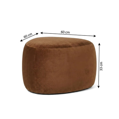 Interior Ave - Cove Pebble Ottoman - Cinnamon