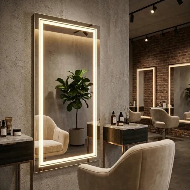 Interior Ave - 100 x 60cm Rectangle Frameless LED Bathroom Mirror